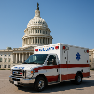 Ambulance at the Capitol Steps